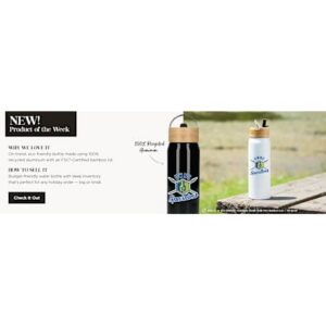 Billy 26oz Aluminum Bottle w/ FSC® Bamboo Lid